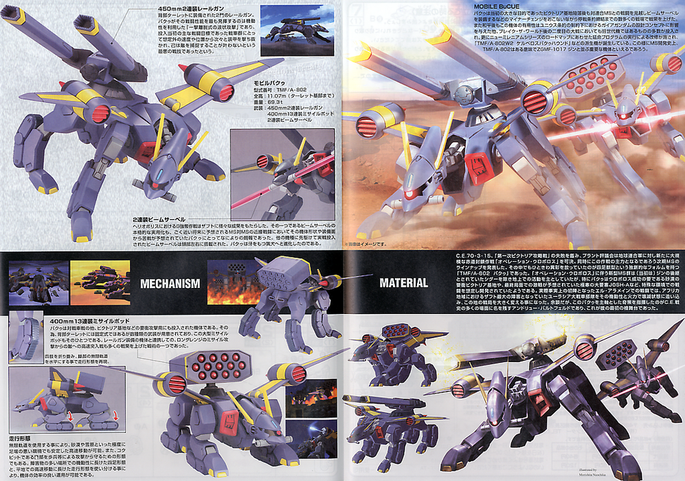 High Grade (HG) Gundam Seed 1/144 R12 TMF/A-B02 Mobile BuCue (Remaster)