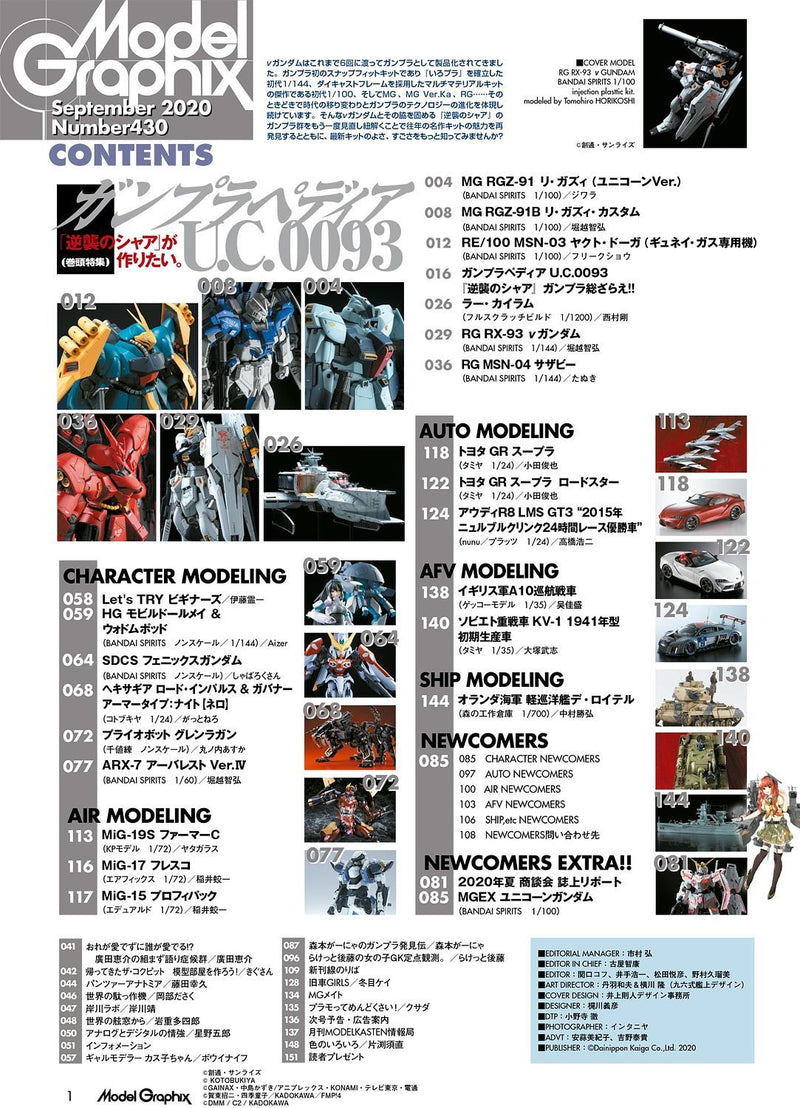 Monthly Magazine Model Graphix 2020.09