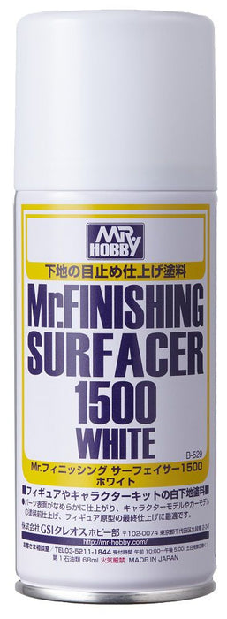 Mr.Finishing Surfacer 1500 White (Aerosol Type) (B529)