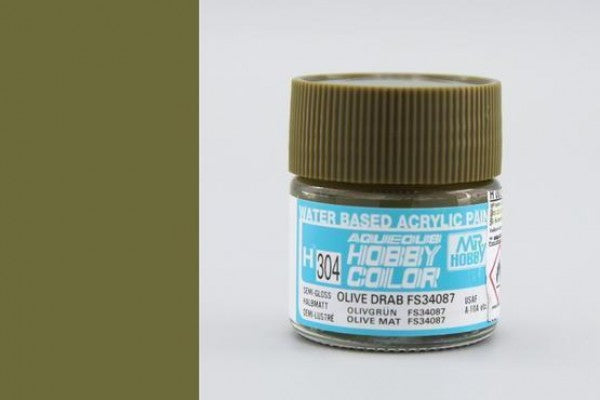Mr.Hobby Aqueous Hobby Color H304 - Olive Drab FS34087 (for weapon)