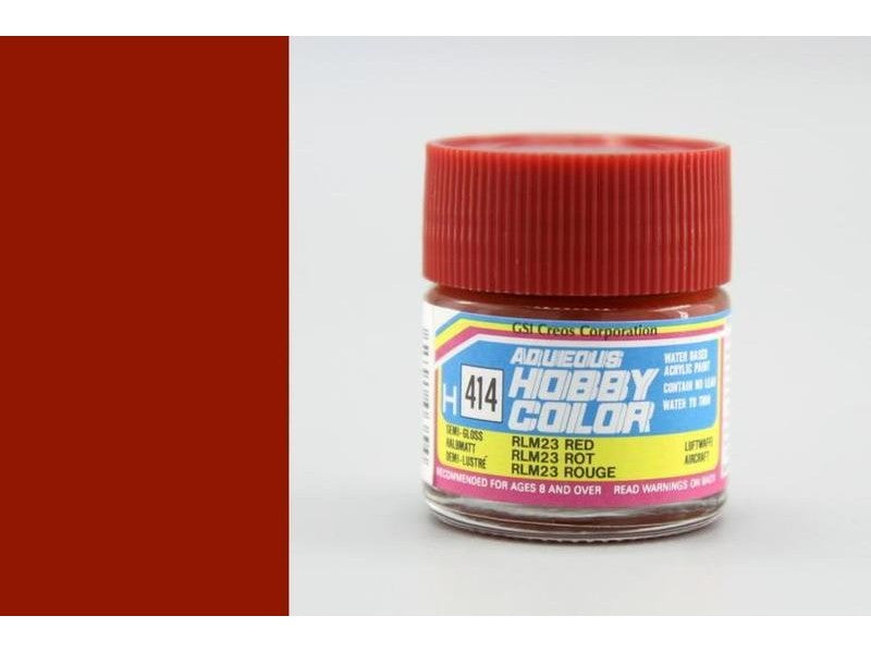 Mr.Hobby Aqueous Hobby Color H414 - RLM23 Red (German Luftwaffe Aircraft)