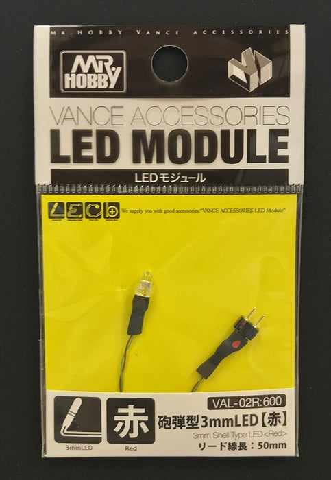 Mr.Hobby LED Module - 3mm Shell Type LED Red (VAL02R)