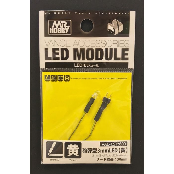 Mr.Hobby LED Module - 3mm Shell Type LED Yellow (VAL02Y)