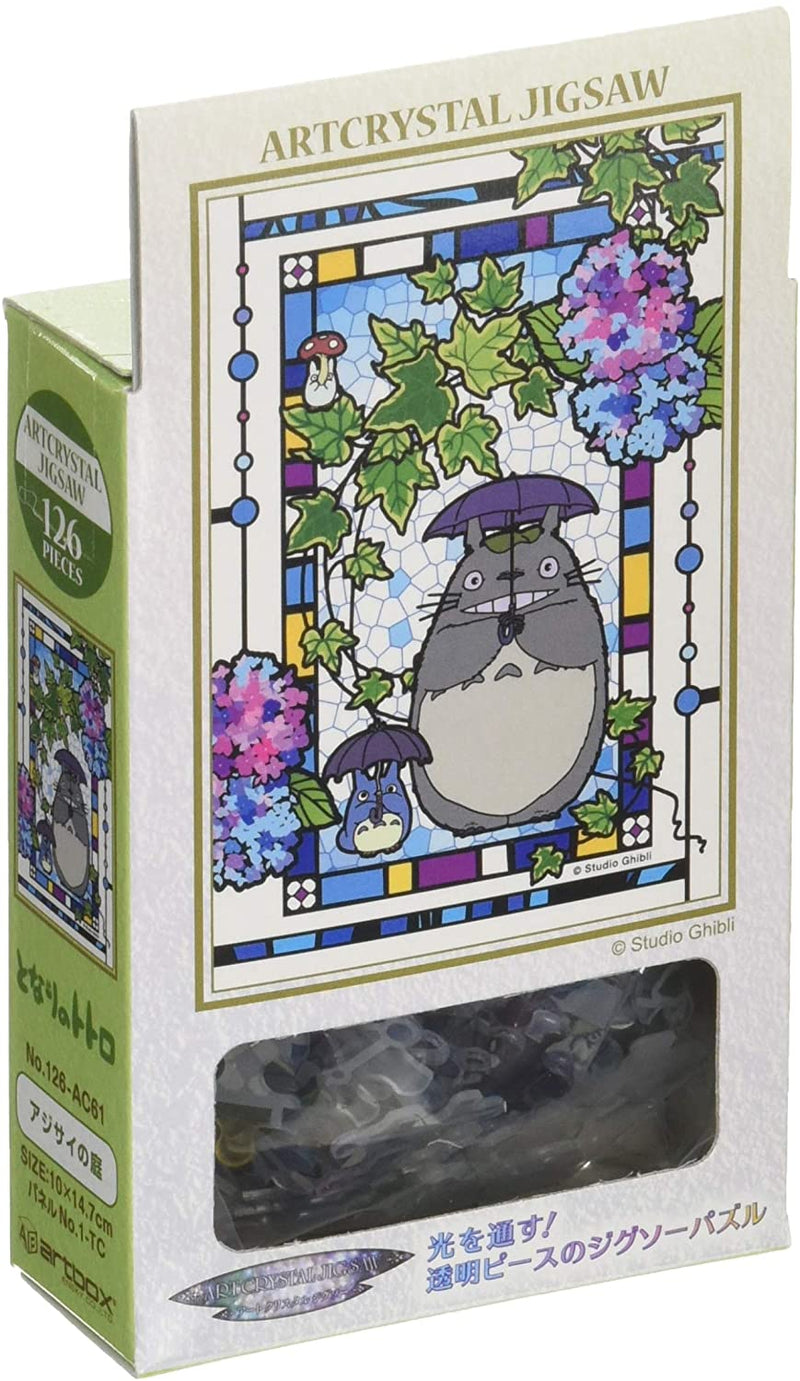 Ensky Art Crystal Jigsaw Puzzle 126 Pieces - My Neighbor Totoro Garden of Hydrangea (No.126-AC61)
