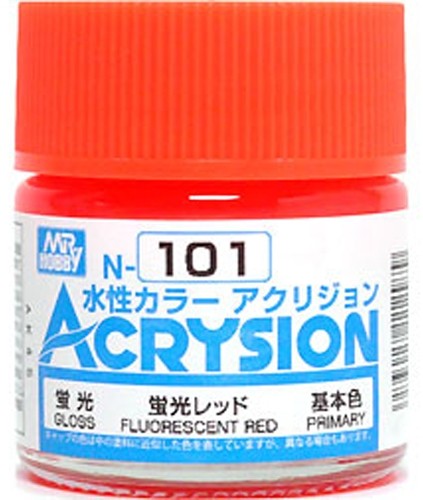 Mr.Hobby Acrysion N101 - Fluorescent Red