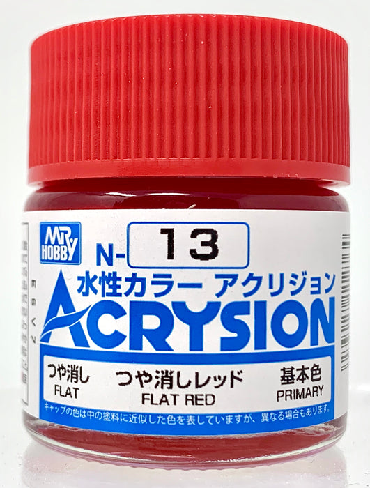 Mr.Hobby Acrysion N13 - Flat Red