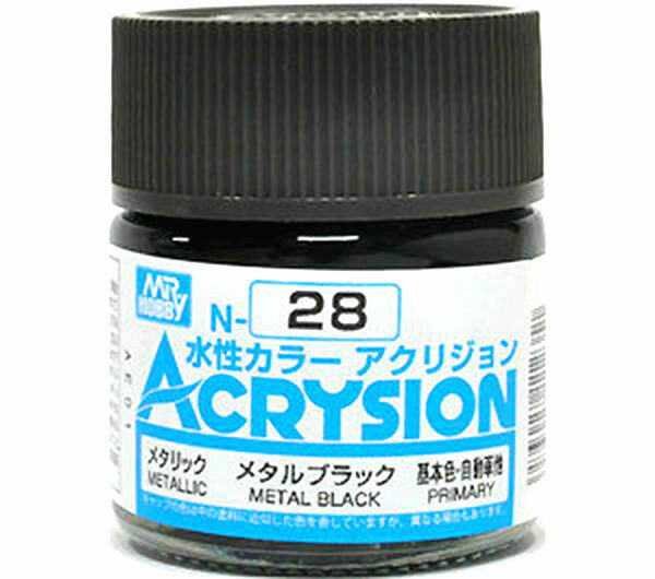 Mr.Hobby Acrysion N28 - Metal Black