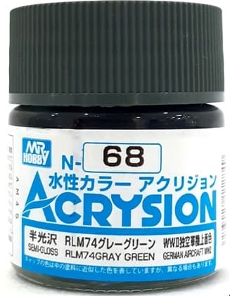 Mr.Hobby Acrysion N68 - RLM74 Gray Green