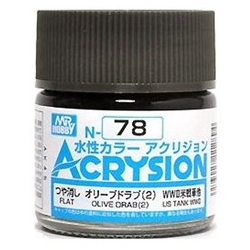 Mr.Hobby Acrysion N78 - Olive Drab (2)