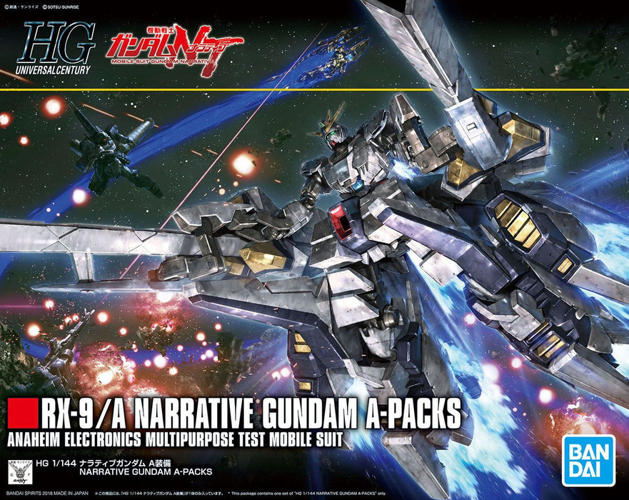High Grade (HG) HGUC 1/144 RX-9/A Narrative Gundam (A-Packs)