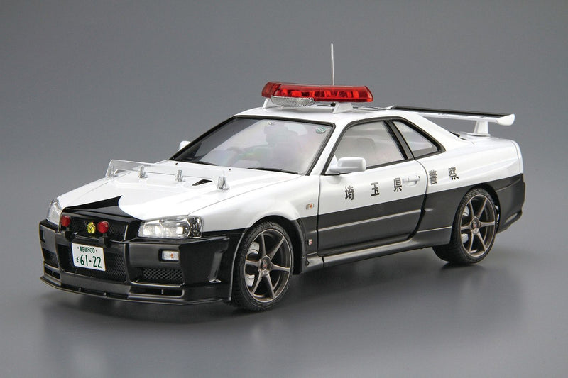 1/24 Nissan BNR34 Skyline GT-R Patrol Car '99 (Aoshima The Patrol Car Series 01)