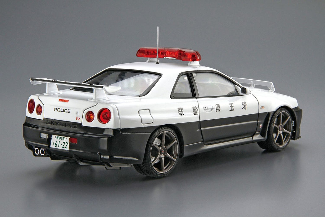 1/24 Nissan BNR34 Skyline GT-R Patrol Car '99 (Aoshima The Patrol Car Series 01)