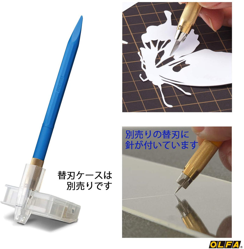 OLFA Designer Graphics Art Knife with 5 Blades (216BS) - Yellow/Blue/Pink/Black