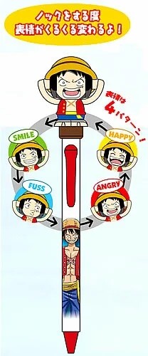 One Piece Luffy  - Facial Expression Changing Ballpoint Pen
