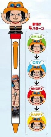 One Piece Portgas D. Ace   - Facial Expression Changing Ballpoint Pen