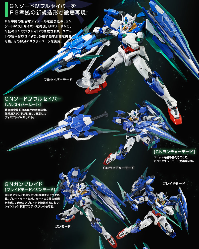 Premium Bandai Real Grade (RG) 1/144 GNT-0000/FS 00 Qan[T] Full Saber