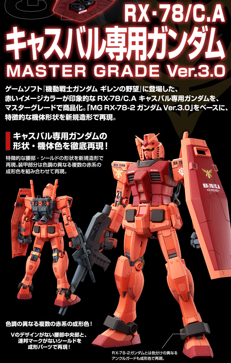 Premium Bandai Master Grade 1/100 RX-78/C.A. Casval's Gundam Ver