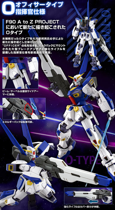 Premium Bandai Master Grade (MG) 1/100 Gundam F90 Mission Pack O Type and U Type