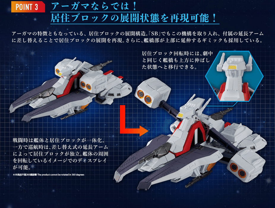 Premium Bandai Shokugan FW Gundam Converge SB Argama-Class Assault Cruiser
