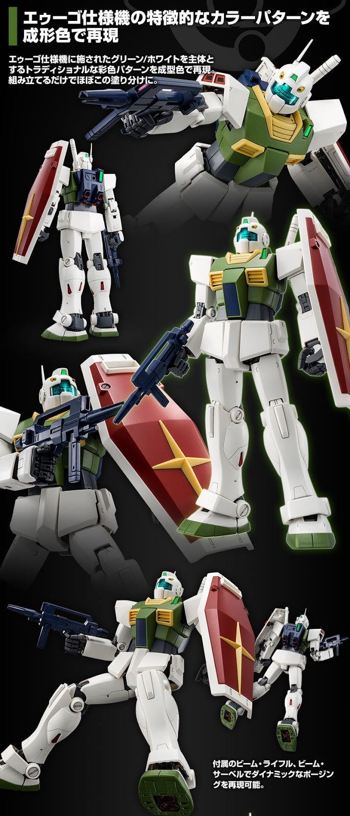 Premium Bandai Master Grade (MG) 1/100 RMS-179 GM II (AEUG Color)