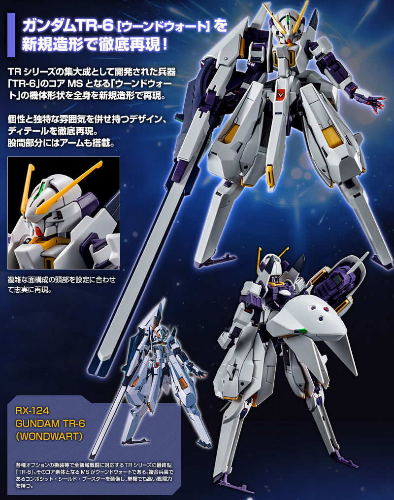 Premium Bandai High Grade (HG) HGUC 1/144 RX-124 Gundam TR-6 [Woundwort]
