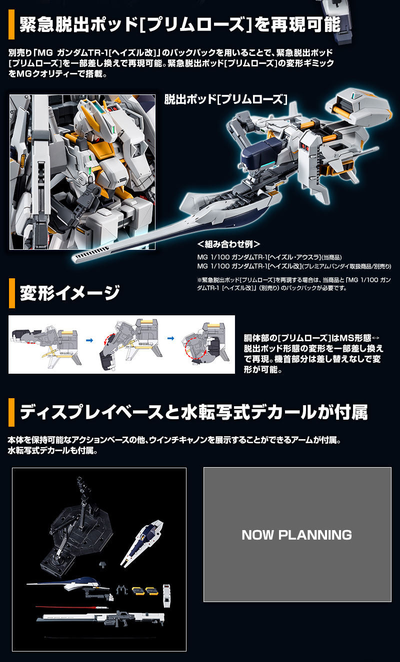 Premium Bandai Master Grade (MG) 1/100 Gundam TR-1 [Hazel OWSLA]