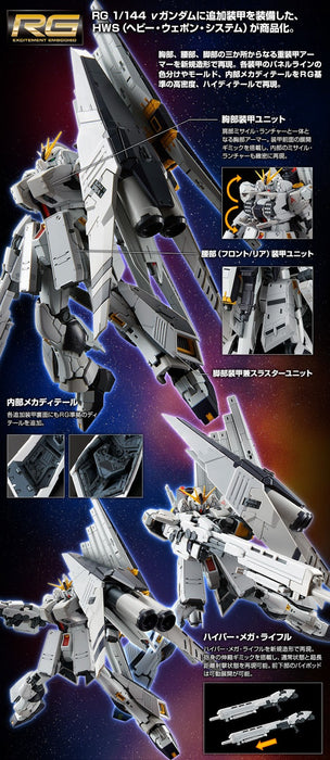 Premium Bandai Real Grade (RG) 1/144 FA-93HWS Nu Gundam HWS