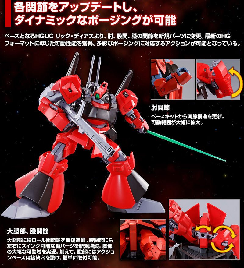 Premium Bandai High Grade (HG) HGUC 1/144 RMS-099 Rick Dias (Quattro Bajeena's Use)