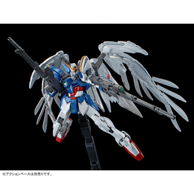 Premium Bandai Real Grade (RG) 1/144 XXXG-00W0 Wing Gundam Zero EW & Drei Zwerg (Titanium Finish)