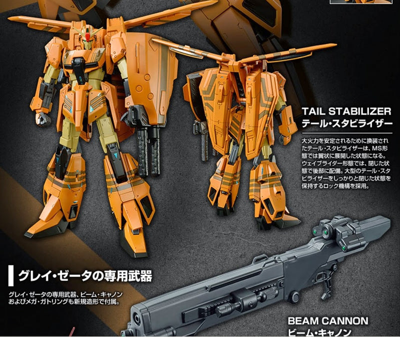 Premium Bandai Master Grade (MG) 1/100 MSZ-006-3B Zeta Gundam III B Type Gray Zeta