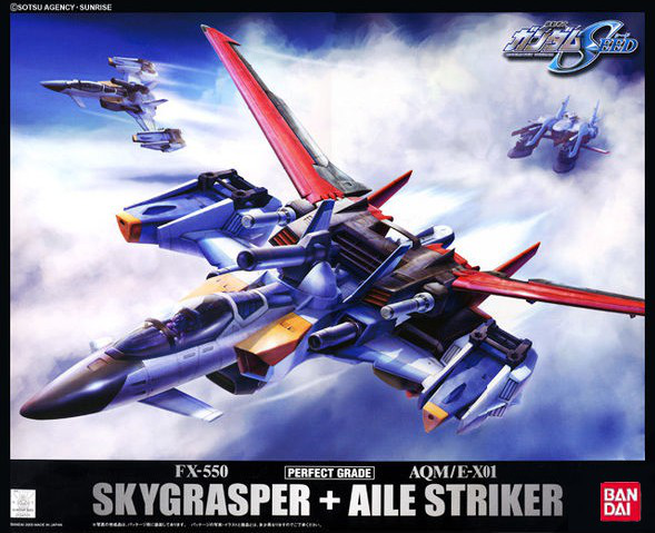 Perfect Grade (PG) 1/60 FX550+AQM/E-X01 Skygrasper + Aile Striker