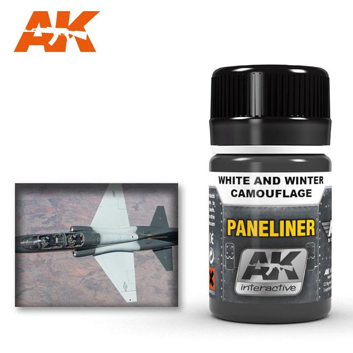 AK Interactive AK2074 Paneliner for White and Winter Camouflage 35mL