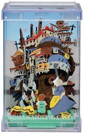 Paper Theater - Howl's Moving Castle - Laundry Day - with Display Case (PTC-T07)