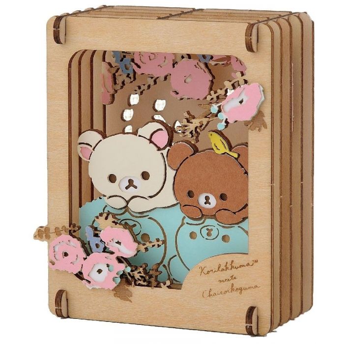 Paper Theater Wood Style - Korilakkuma meets Chairoikoguma (PT-W13)