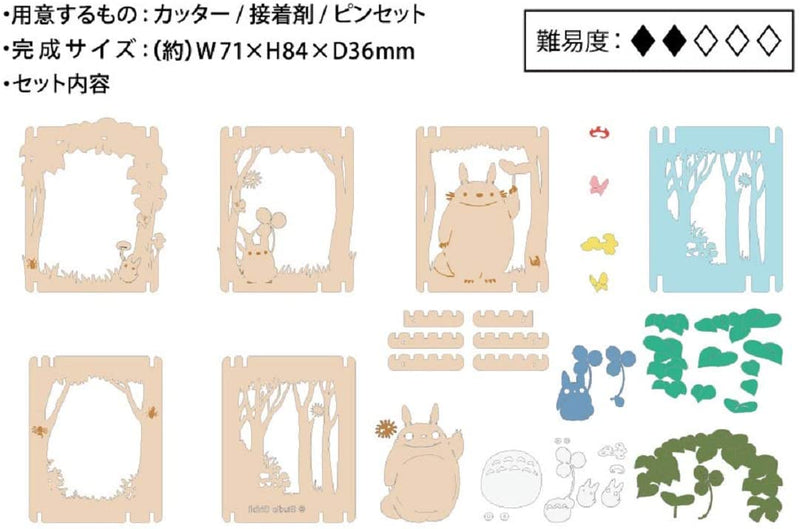 Paper Theater - My Neighbor Totoro - A Moment In The Shade (Wood Style) (PT-W03)