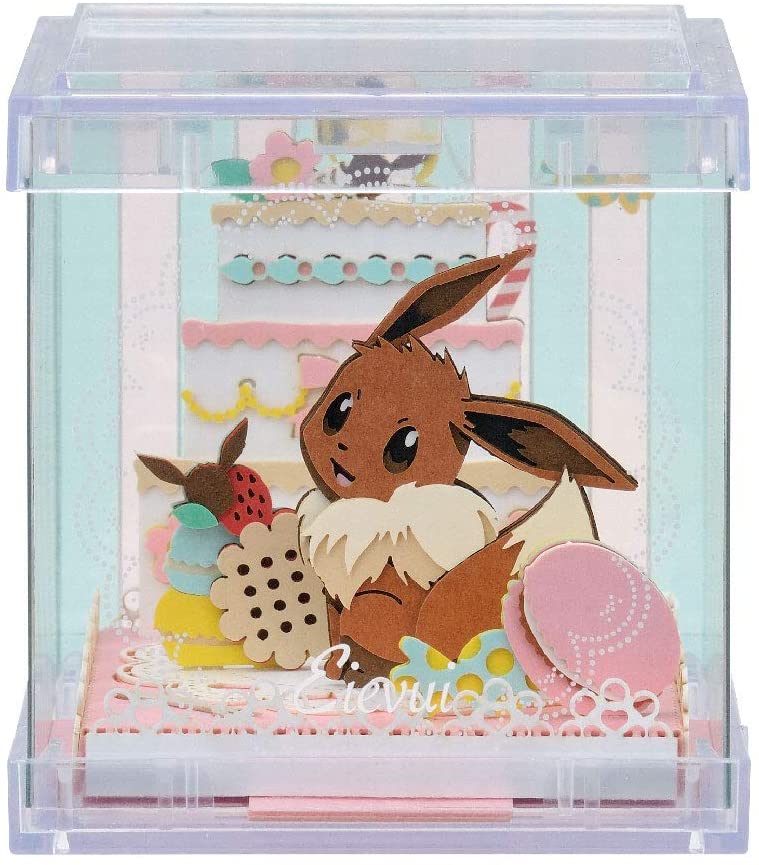 Paper Theater Cube - Pokemon - Eevee - with Display Case (PTC-03)