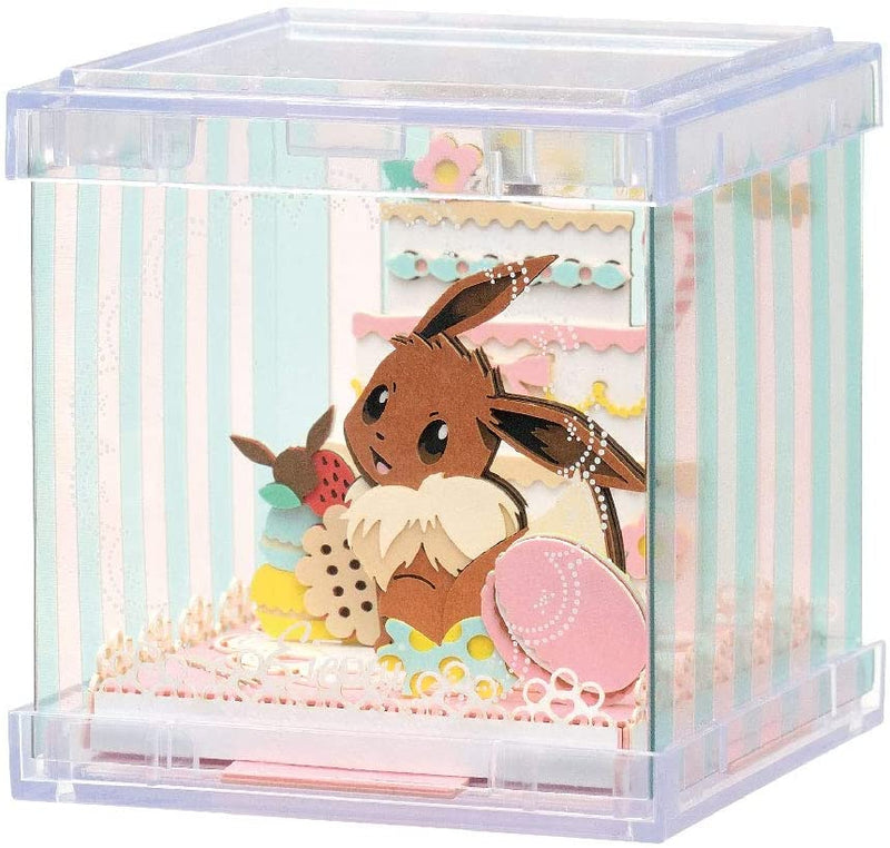 Paper Theater Cube - Pokemon - Eevee - with Display Case (PTC-03)