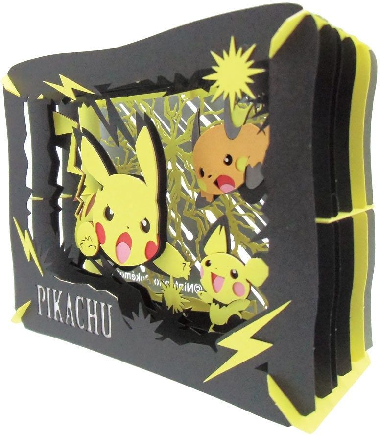 Paper Theater - Pokemon - Pikachu, Raichu, and Pichu (PT-071)