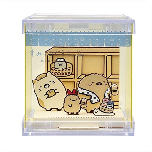 Paper Theater Cube - Sumikko Gurashi - In Hot Spring (B) - with Display Case (PTC-11)