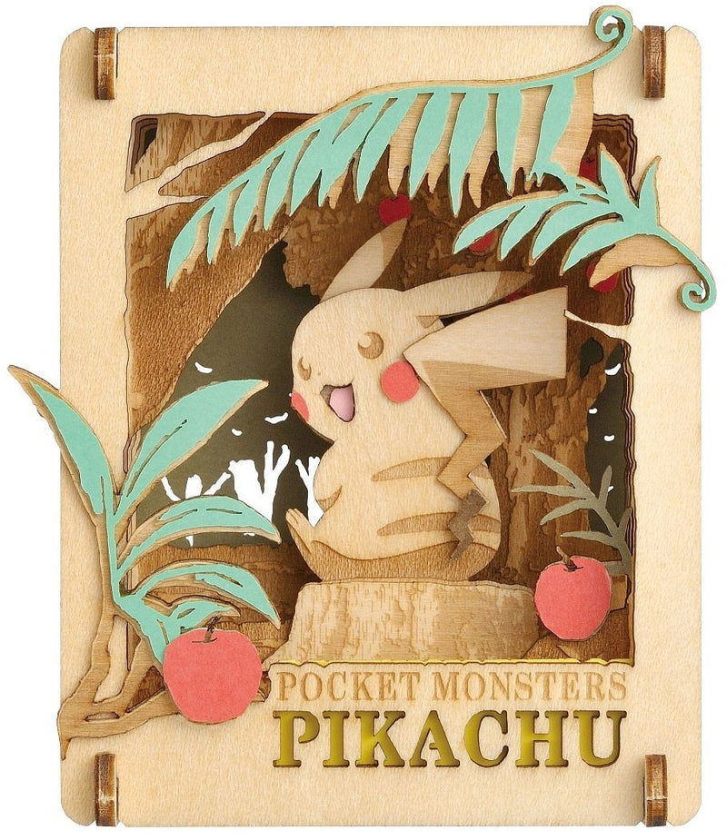 Paper Theater Wood Style - Pokemon - Pikachu (PT-W05)
