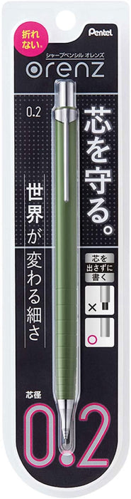 Pentel Orenz 0.2mm Mechanical Pencil - Khaki (XPP502-D2)