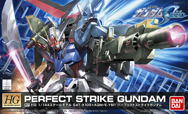 High Grade (HG) Gundam Seed 1/144 R17 GAT-X105 + AQM/E-YM1 Perfect Strike Gundam