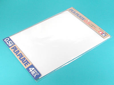 Tamiya Pla Plate 0.5mm (4 sheets) (70123)
