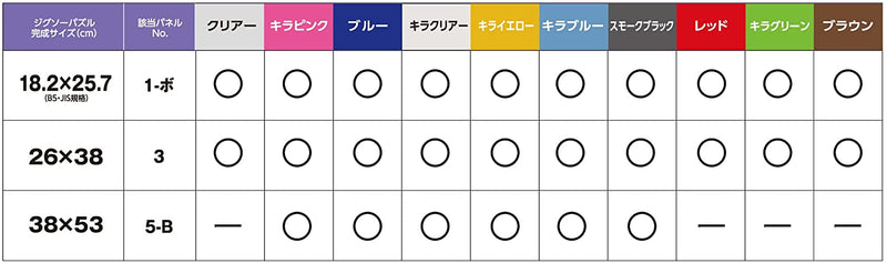 Puzzle Frame Crystal Panel - Red (26 x 38 cm)