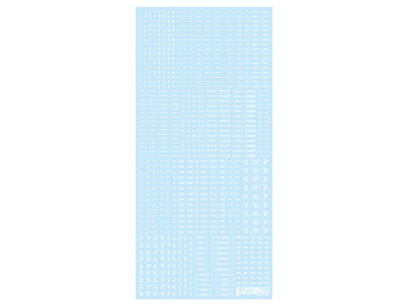 HiQ Parts 1/100 RB03 Caution Decal One Color - White