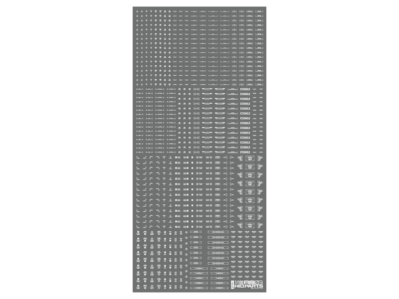 HiQ Parts 1/100 RB03 Caution Decal One Color - White