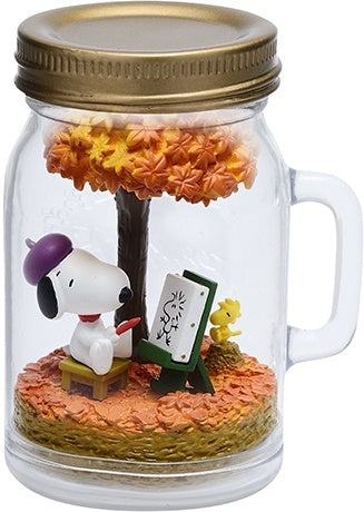 Re-ment - Peanuts - Peanuts Snoopy & Woodstock Terrarium on Vacation