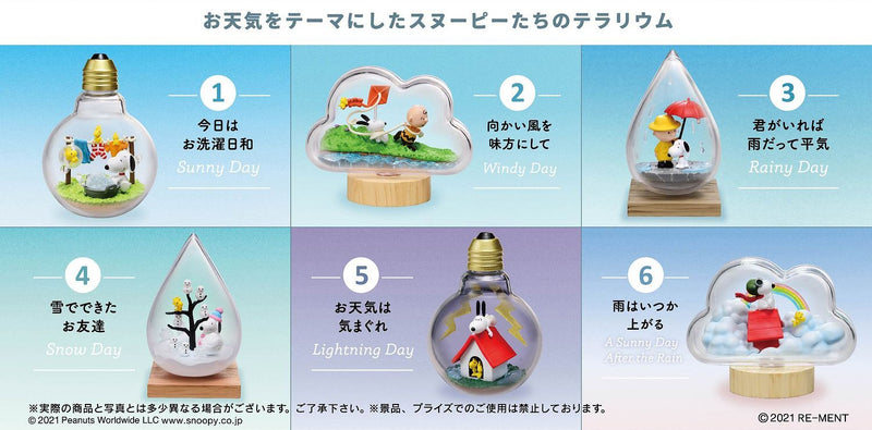 Re-ment - Peanuts - Snoopy Weather Terrarium