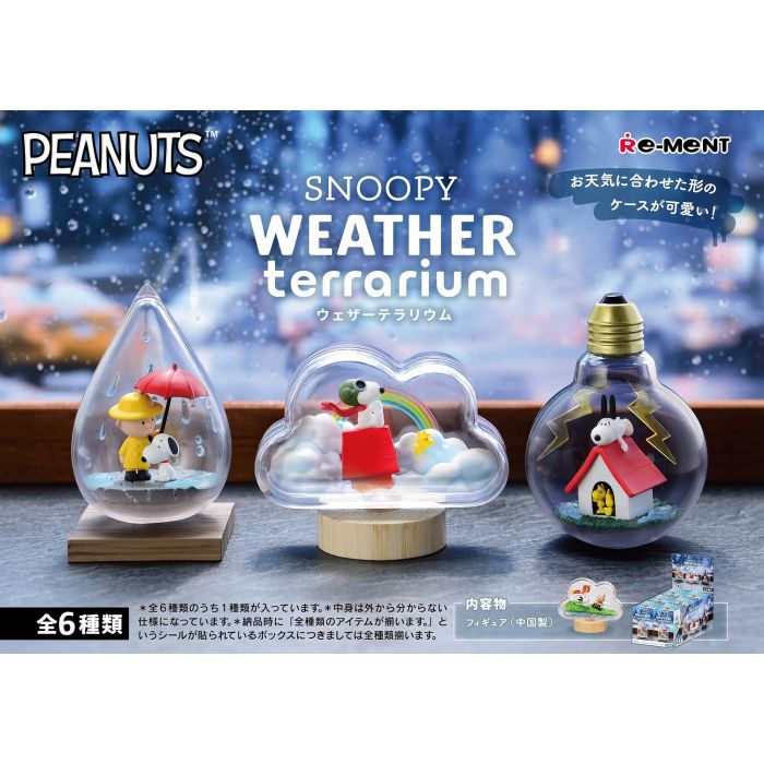 Re-ment - Peanuts - Snoopy Weather Terrarium