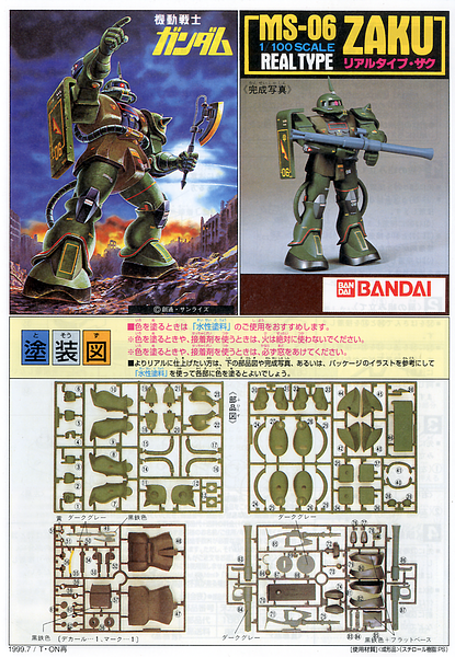 Mobile Suit Gundam 1/100 MS-06 Zaku Real Type